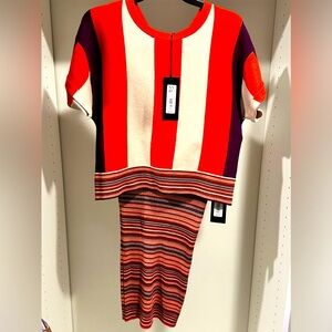 Never worn sweater shirt and shirt set
